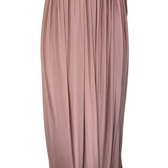TOBI Taupe Abegayle Plunging Lace-Up Maxi Dress - NWT - Picture 6 of 14